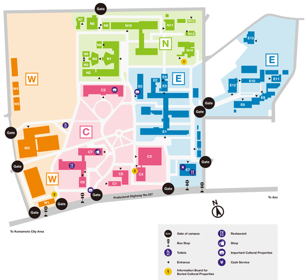 Campus Maps | Access and Campus Maps | About Kumamoto University ...